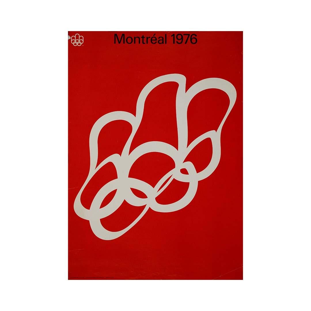 Das Originalplakat von 1972 für die Olympischen Sommerspiele 1976 in Montréal, Kanada im Angebot 2