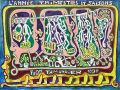 Art original de feu Yvon Taillandier : L''ANNE : TRIMESTRES ET SAISONS