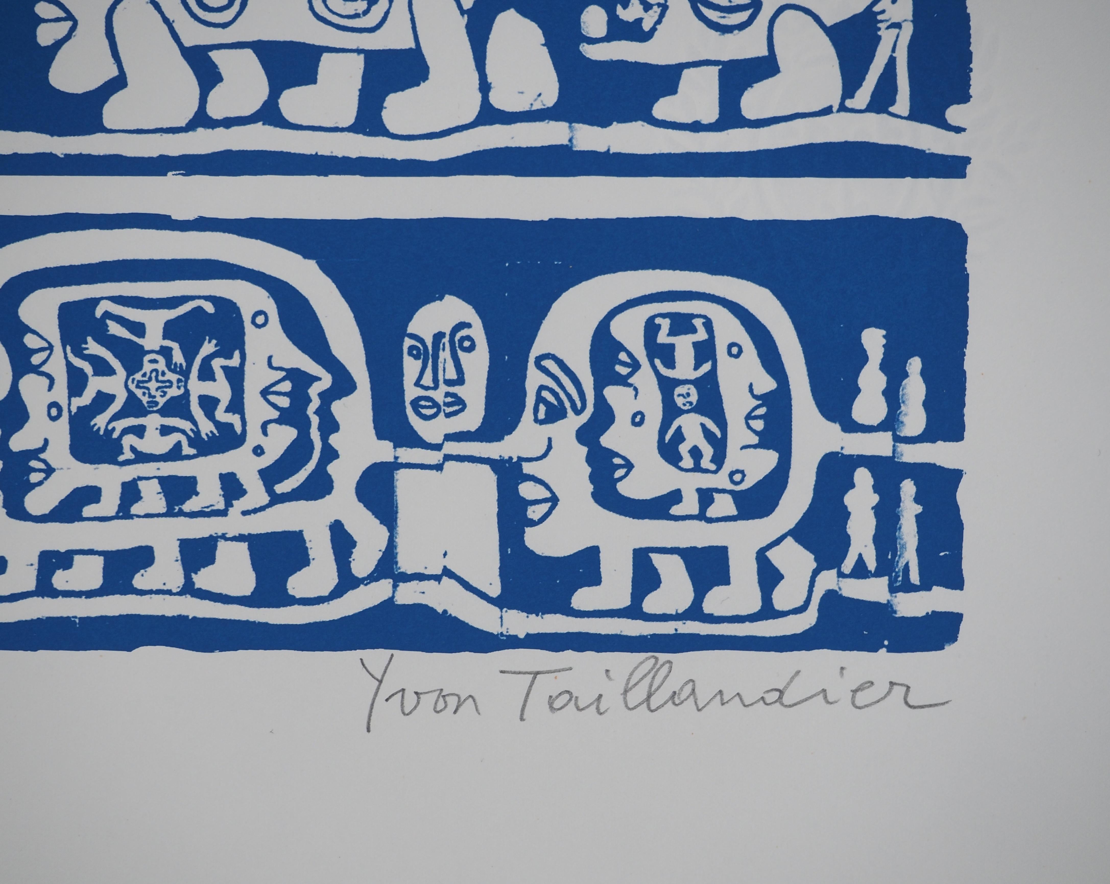 Yvon TAILLANDIER
Catitipede with Blue Faces

Original screen print
Handsigned in pencil
Numbered / 50 copies
On Versailles paper 31 x 45 cm (c. 12.2 x 17.7 in) 

Excellent condition