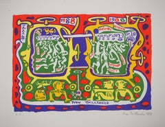 Four Seasons 1988 - Serigrafía original firmada a mano