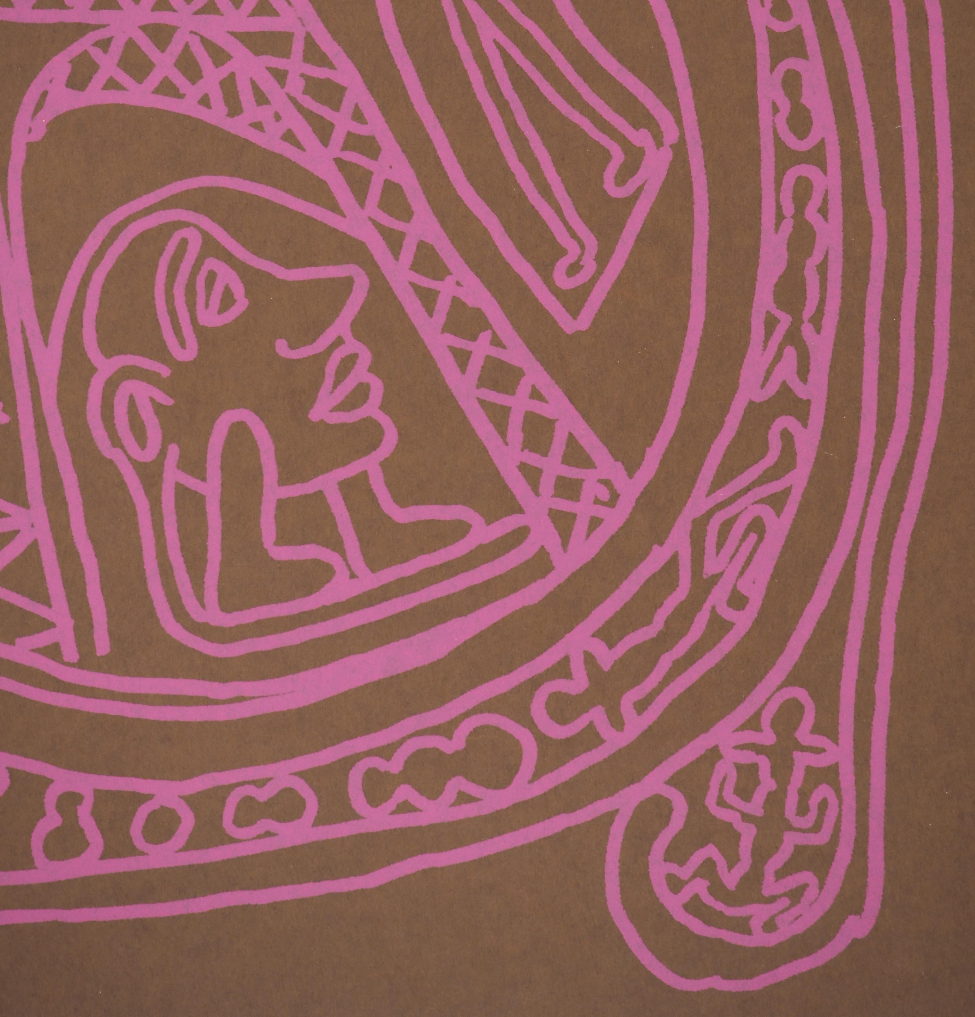 Yvon Taillandier
 Parigi, la Torre Eiffel rosa

Stampa serigrafica originale
Firmato a mano con l'inchiostro
Numerato / 5 copie
Su carta spessa 56,5 x 46 cm (c. 22,2 x 18,1 in)

Condizioni molto buone, lievi difetti sul bordo del foglio e
