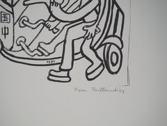 The Aeroplane, 1984 - Original handsignierter Siebdruck