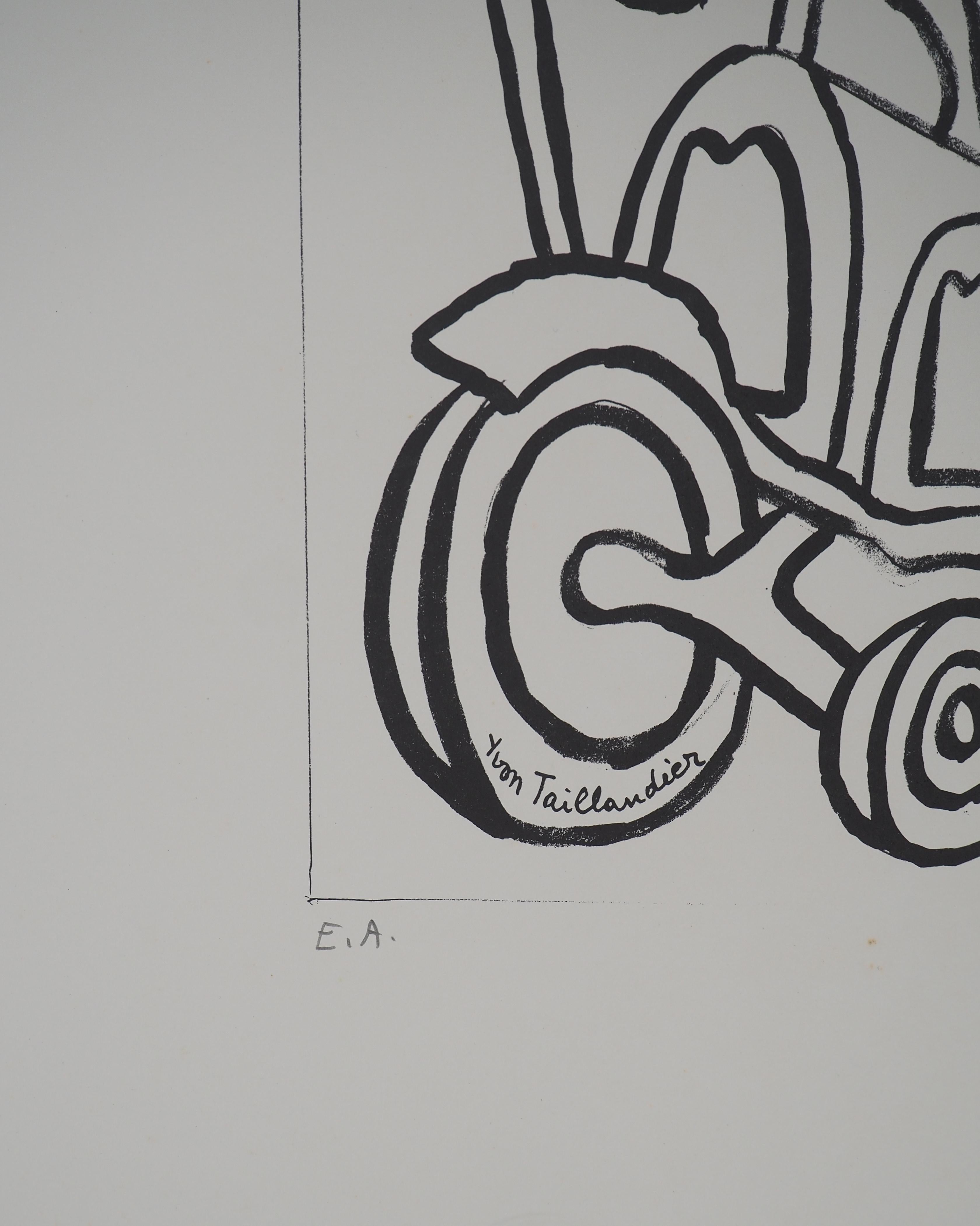 The Aeroplane, 1984 - Original Handsigned Screen Print For Sale 4