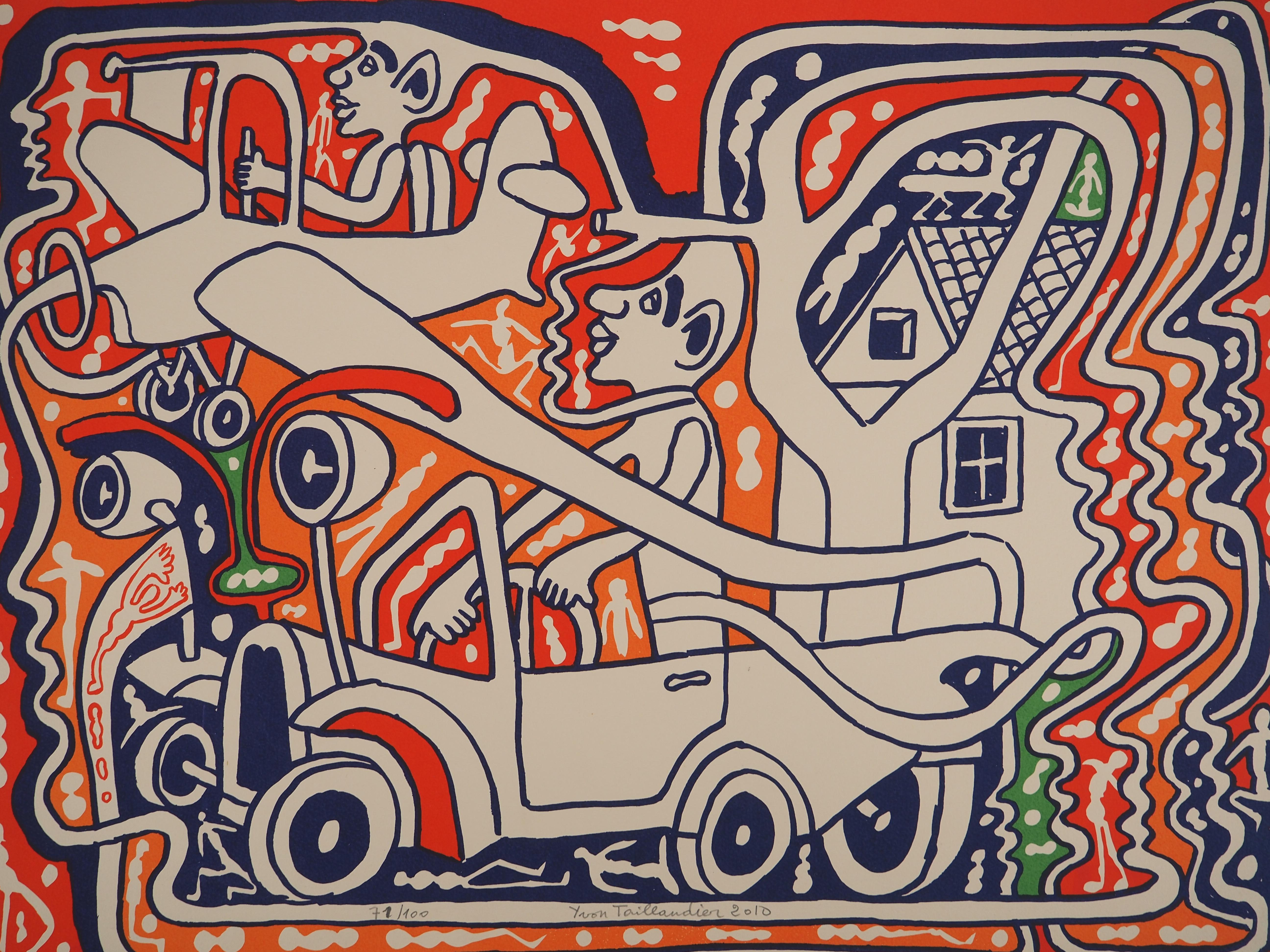 The Aviators, 2010 - Original Handsigned Screen Print For Sale 5