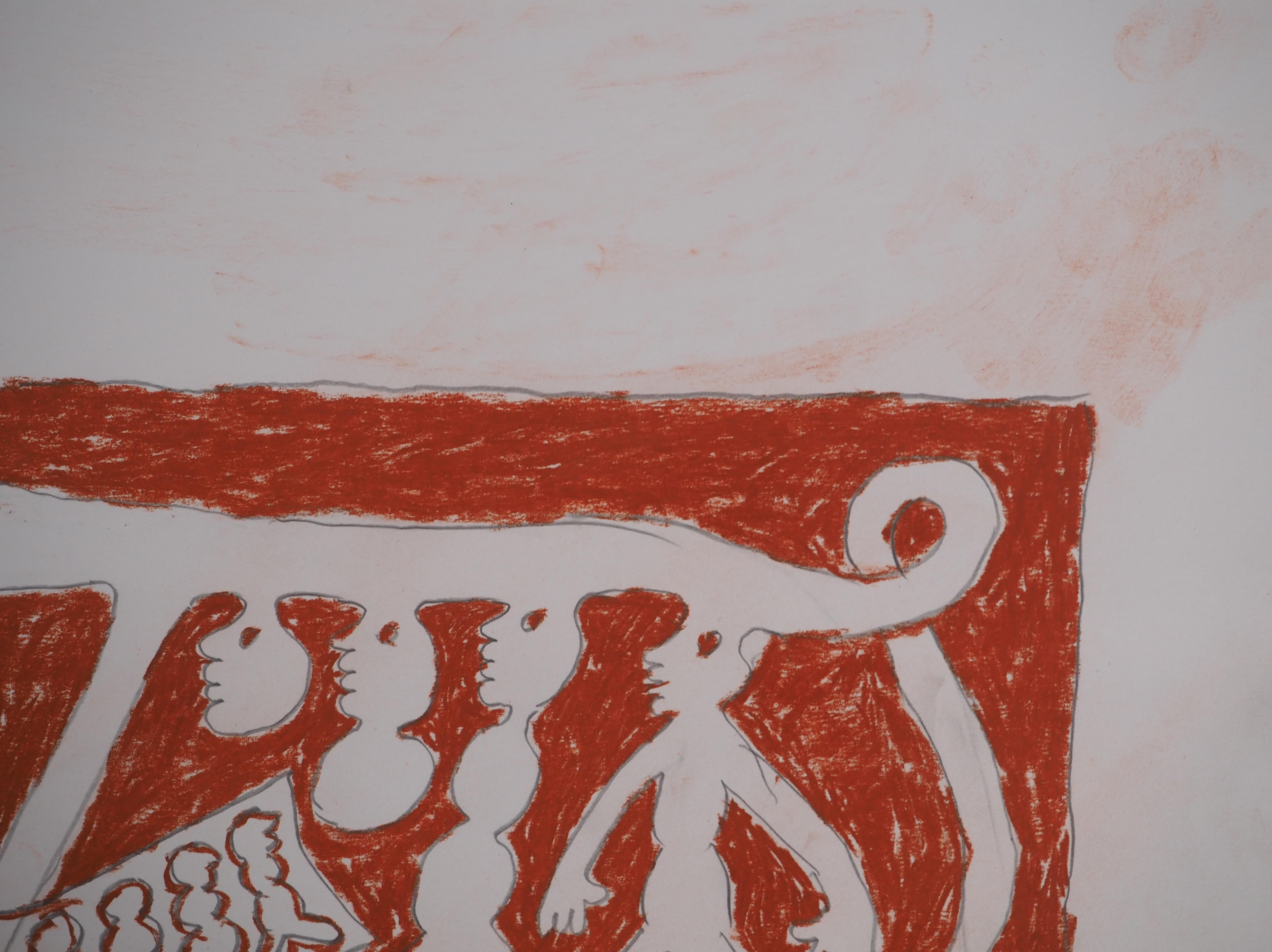 The Cry of the Catitipède - Original Handsigned Drawing For Sale 1