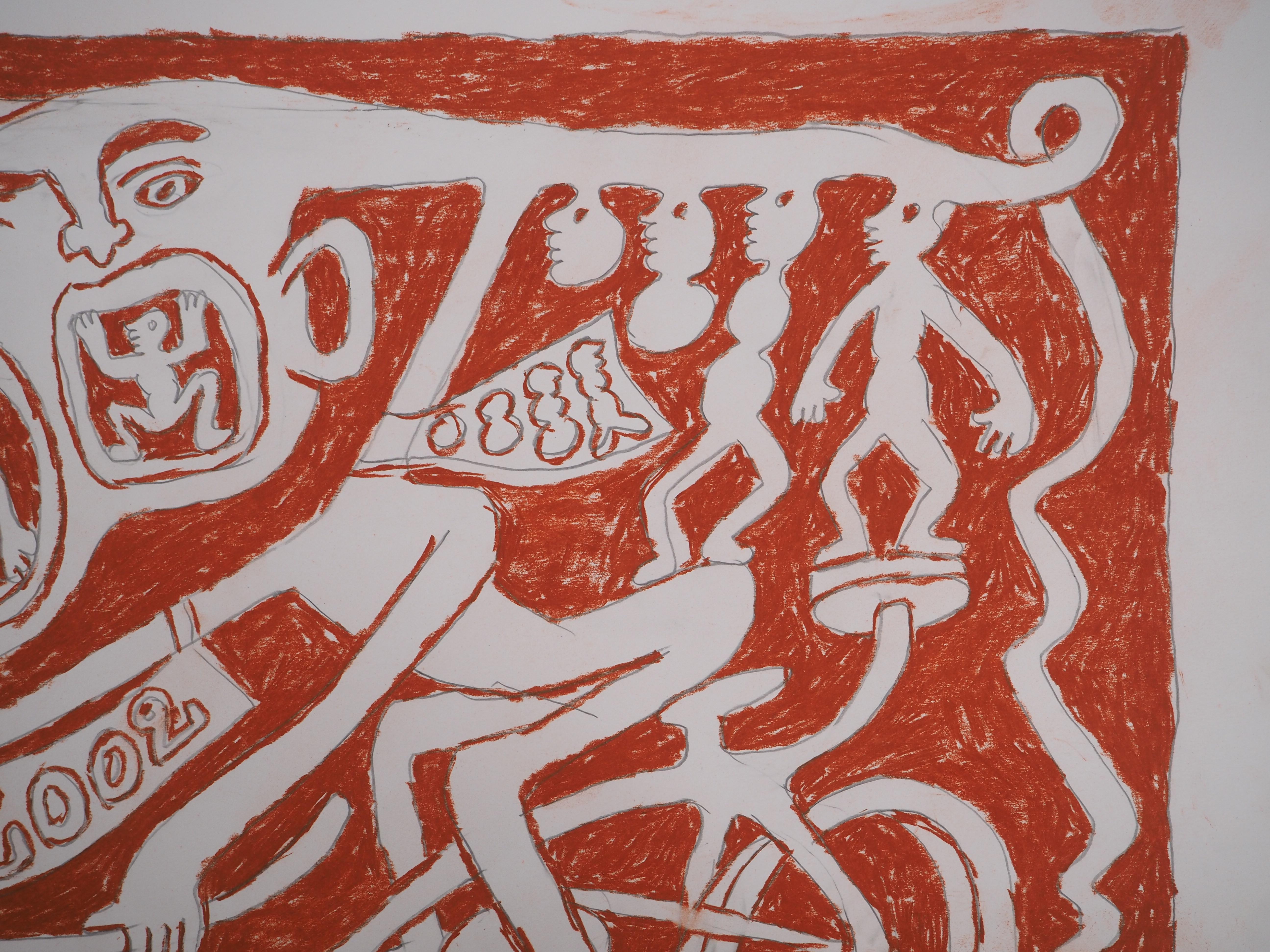 The Cry of the Catitipède - Original Handsigned Drawing For Sale 3