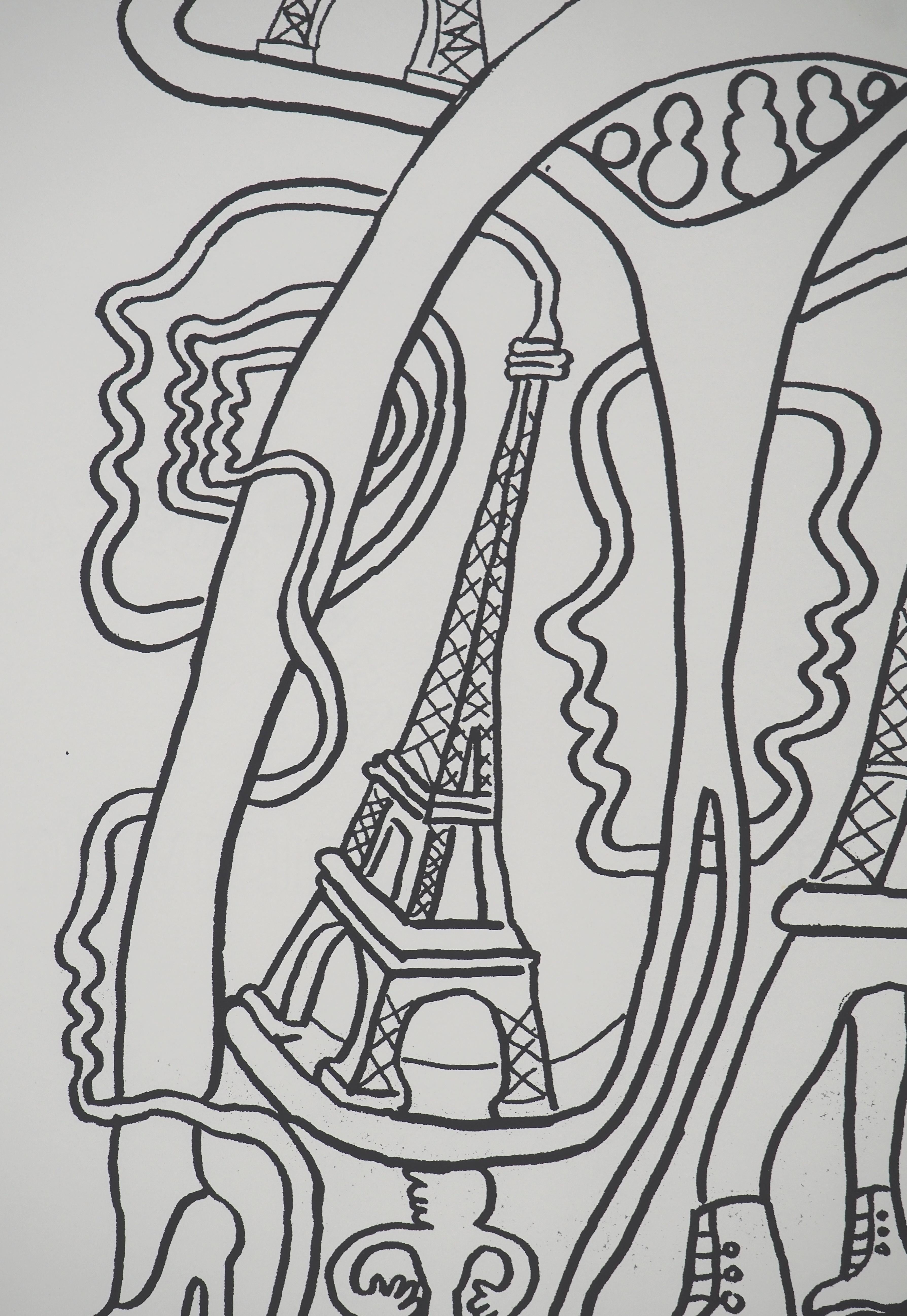 Yvon TAILLANDIER
The Parisian : the Iron Lady

Original screen print
Handsigned in pencil
Numbered / 25 copies
On paper 59 x 46 cm (c. 23.2 x 18.1 in) 

Very good condition, slight vertical folds