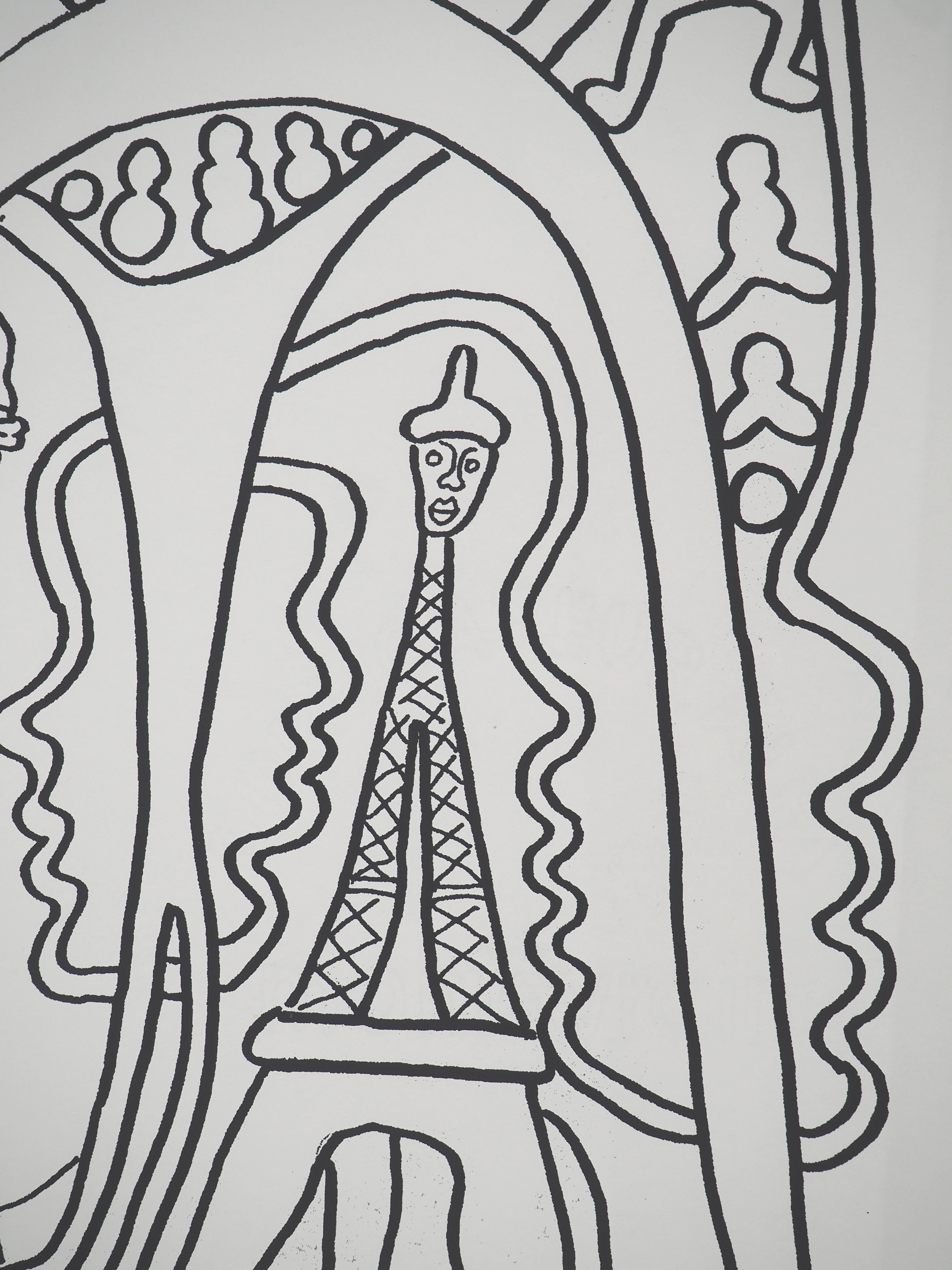 The Parisian : the Iron Lady - Original Handsigned Screen Print For Sale 1