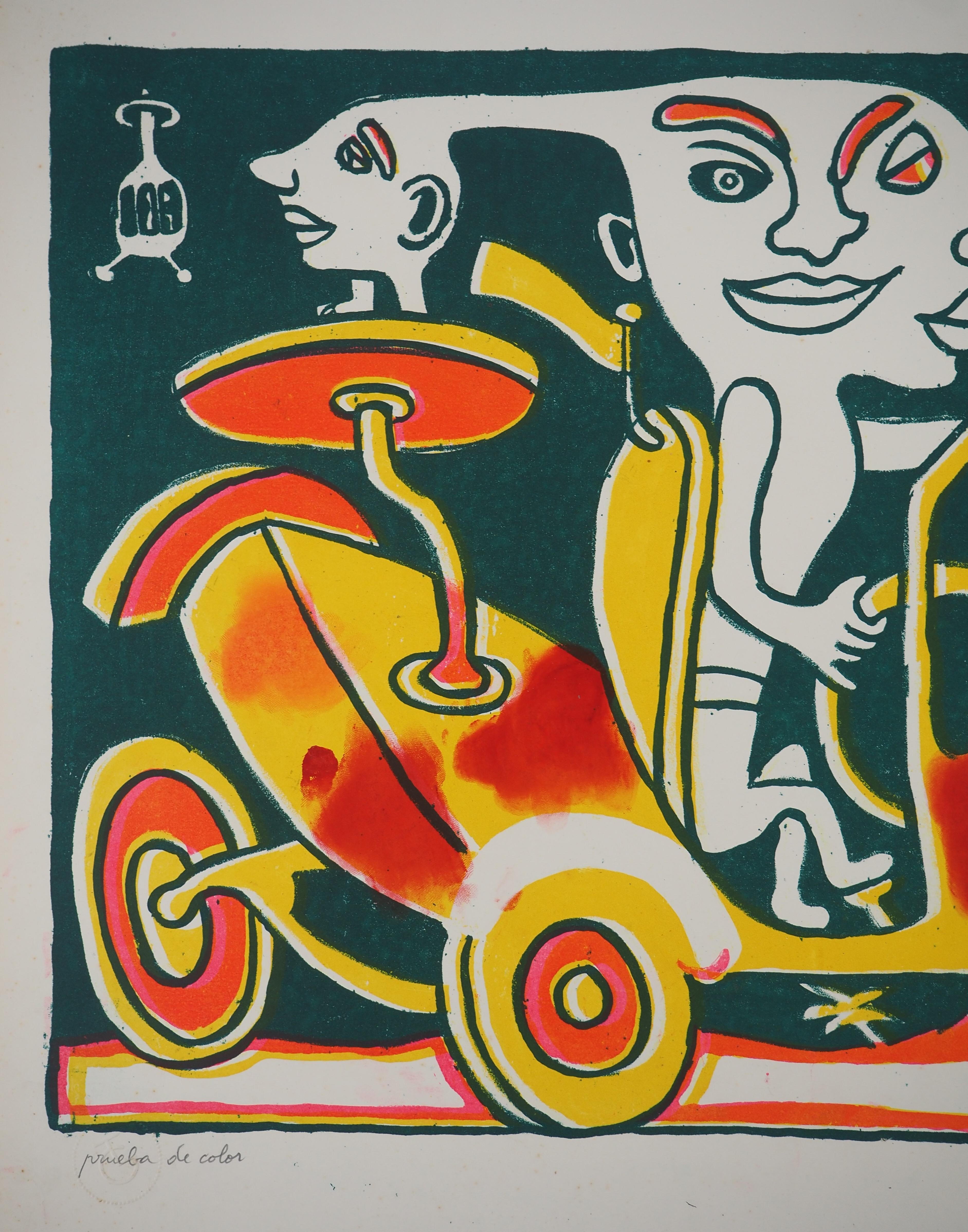 The Traveller, Havana, 1982 - Original Handsigned Screen Print For Sale 4