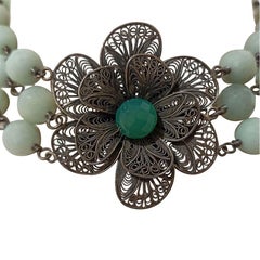 Yvone Christa NY Silver Filigree Necklace