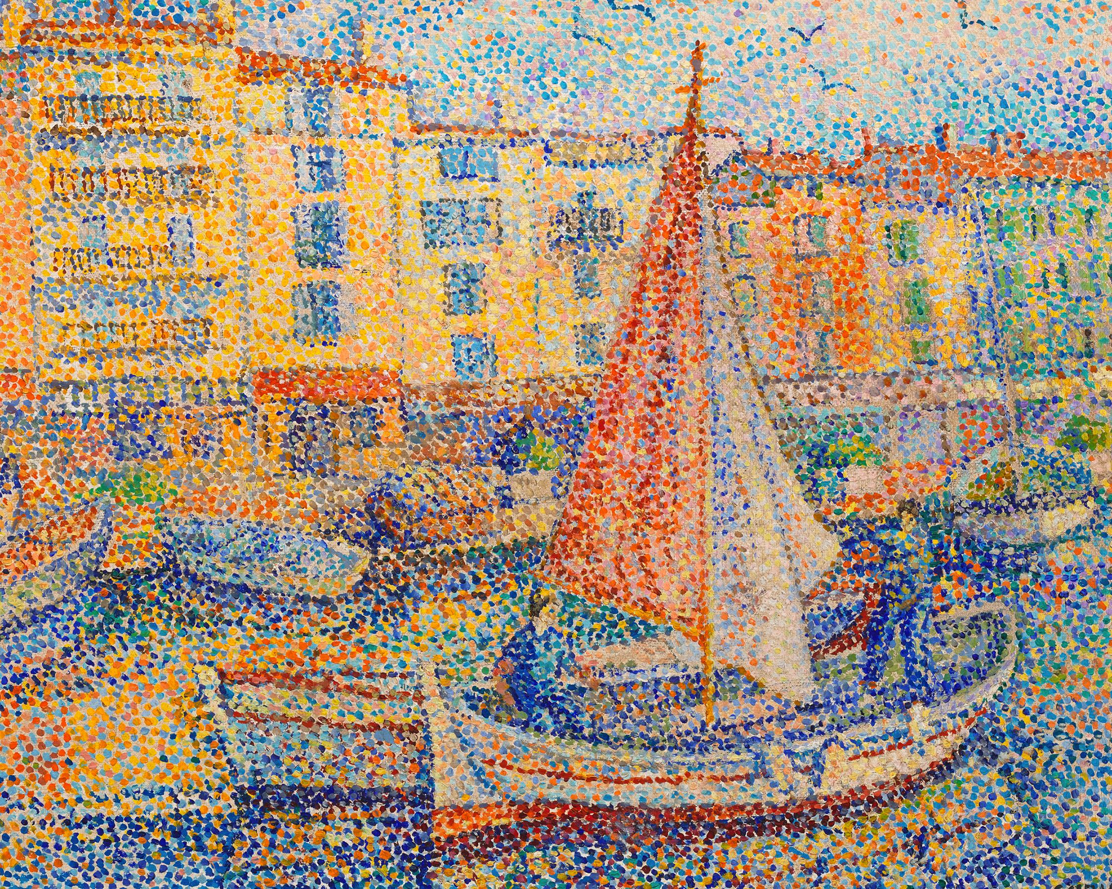 Fishing Boats In St. Tropez By Yvonne Canu 2