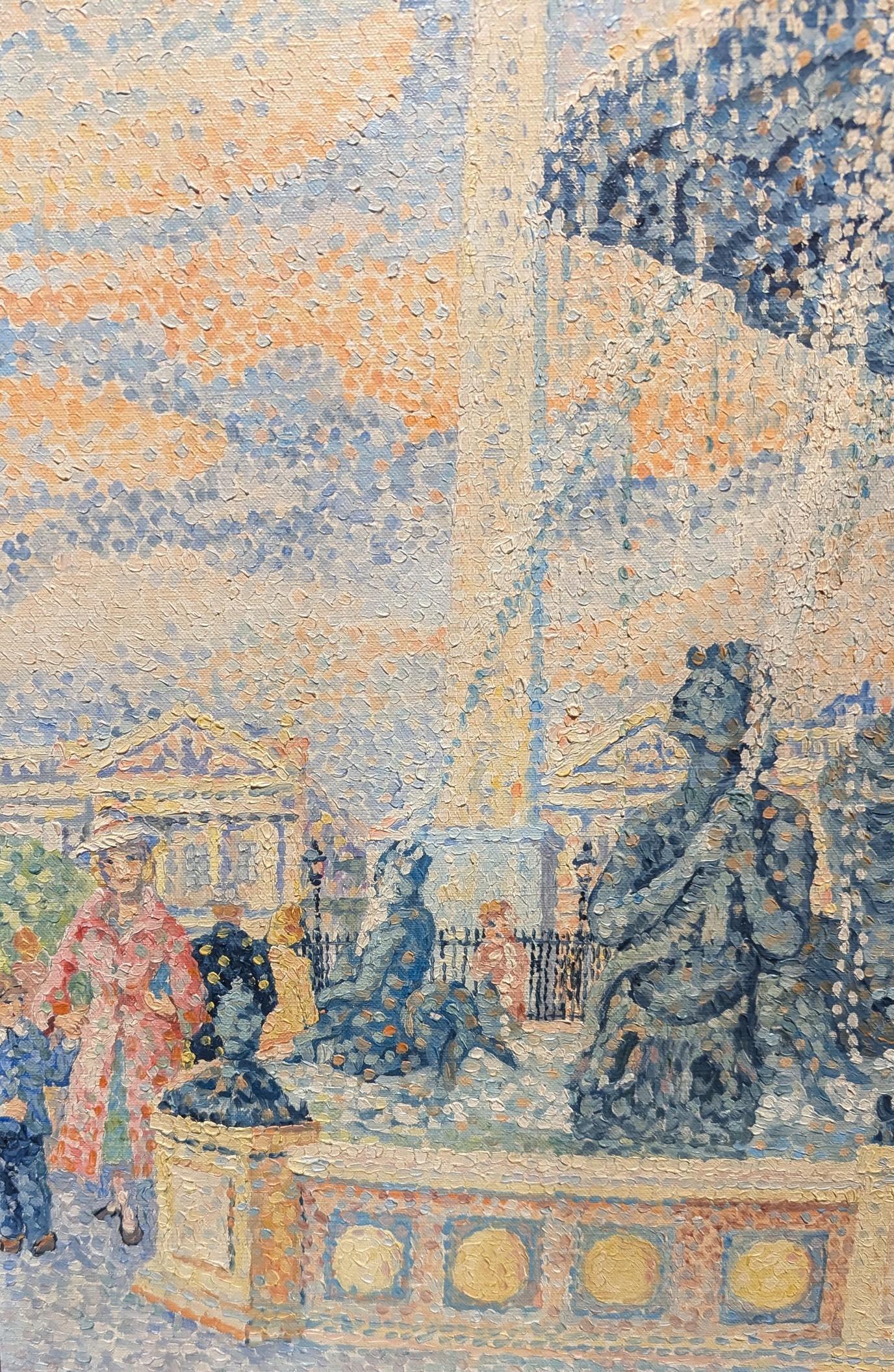 'La Fontaine de Neptune a Paris' - The Fountain of Neptune in Paris Yvonne Canu For Sale 5