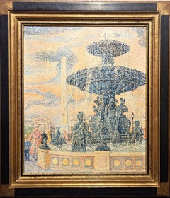 'La Fontaine de Neptune a Paris' - The Fountain of Neptune in Paris Yvonne Canu
