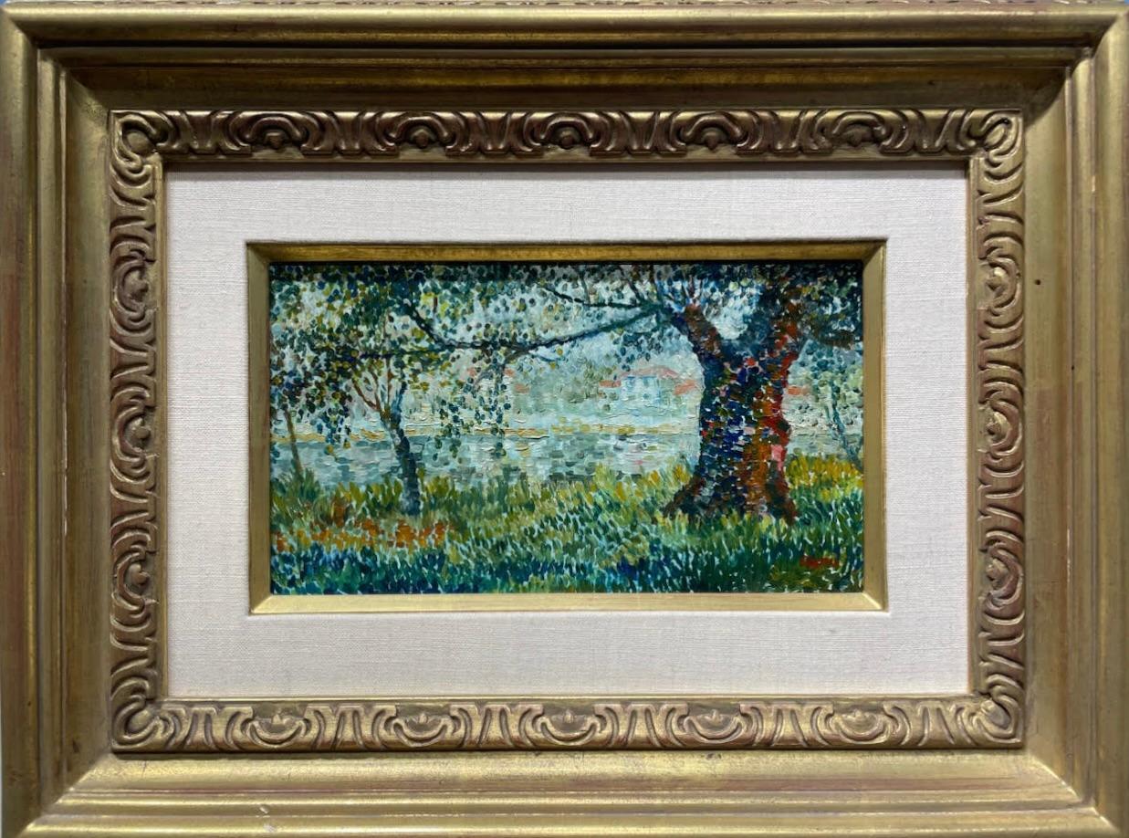 "Les Arbres" Französisch 20. Jahrhundert Öl auf Leinwand