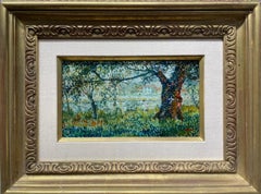 "Les Arbres" French 20th century oil on canvas