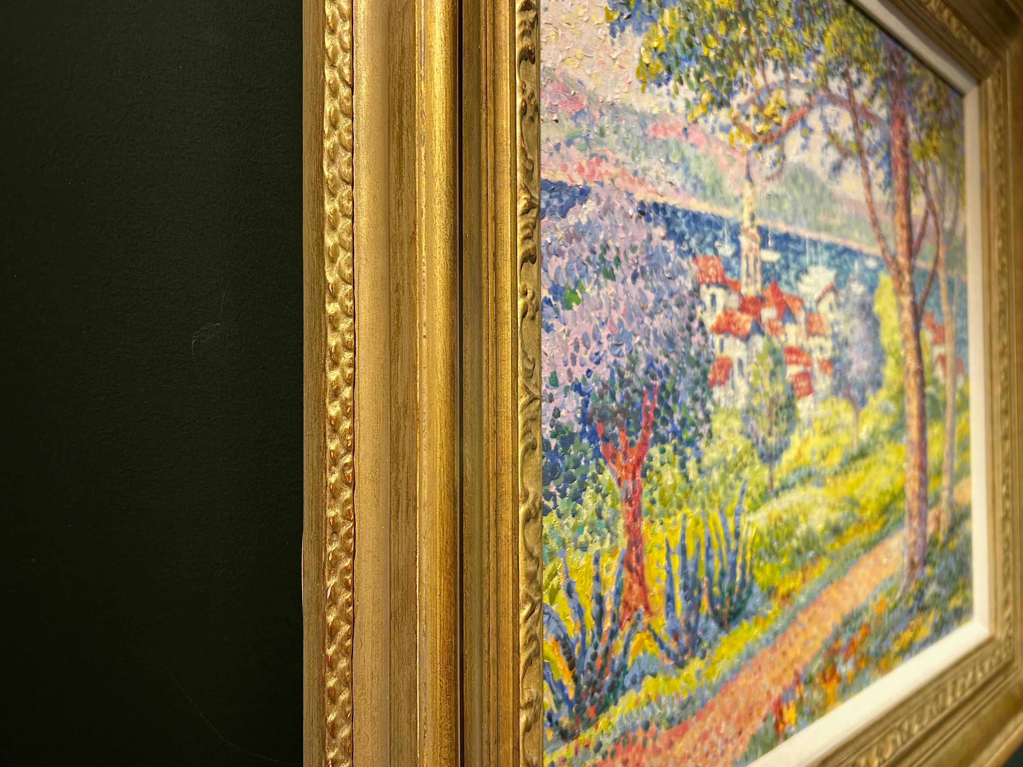 Dimensiones de la imagen: 50cm x 60cm
Dimensiones enmarcado: 68,5cm x 79,5cm
Firmado abajo a la derecha.

Los alegres y coloridos paisajes del sur de Francia de Yvonne Canu son algunas de las piezas más cautivadoras de su obra. El sur de Francia,