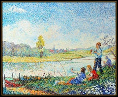 Yvonne Canu Original Oil Painting on Canvas Signed Authentic Landscape Artwork