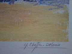 Mercado de la Plaza de Carmes - Litografía original firmada a mano