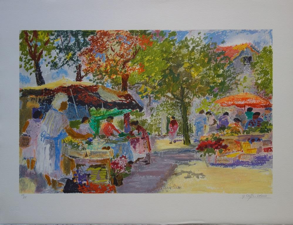 Carmes Square Market - Original Handsigned Lithograph