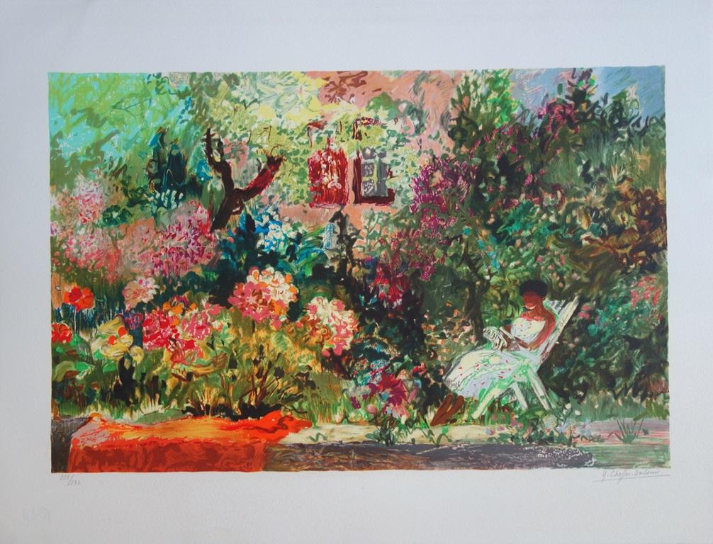 Madeleine in Hendaye - Original Handsignierte Lithographie