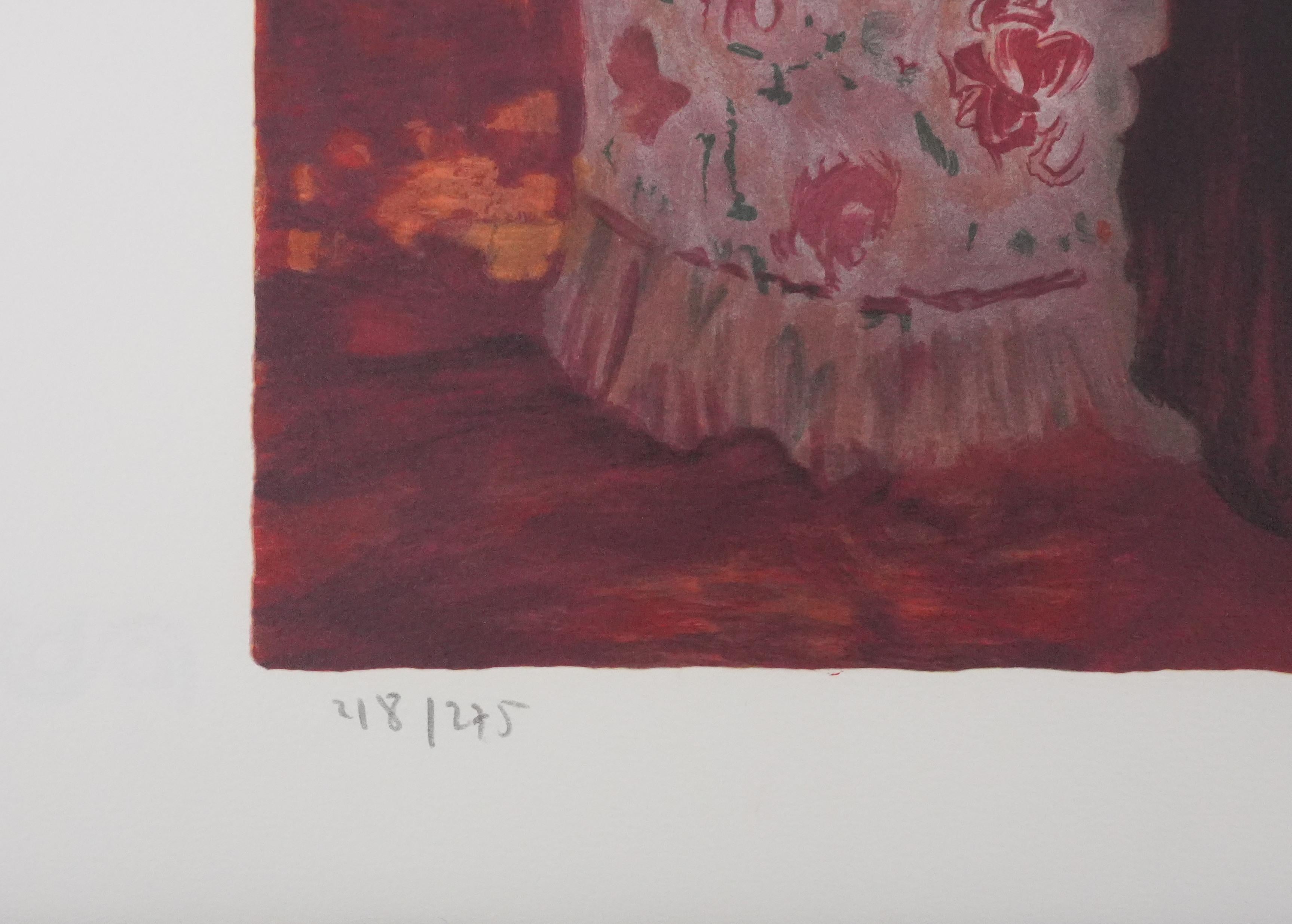 Orange Interior - Original Handsigned Lithograph For Sale 3