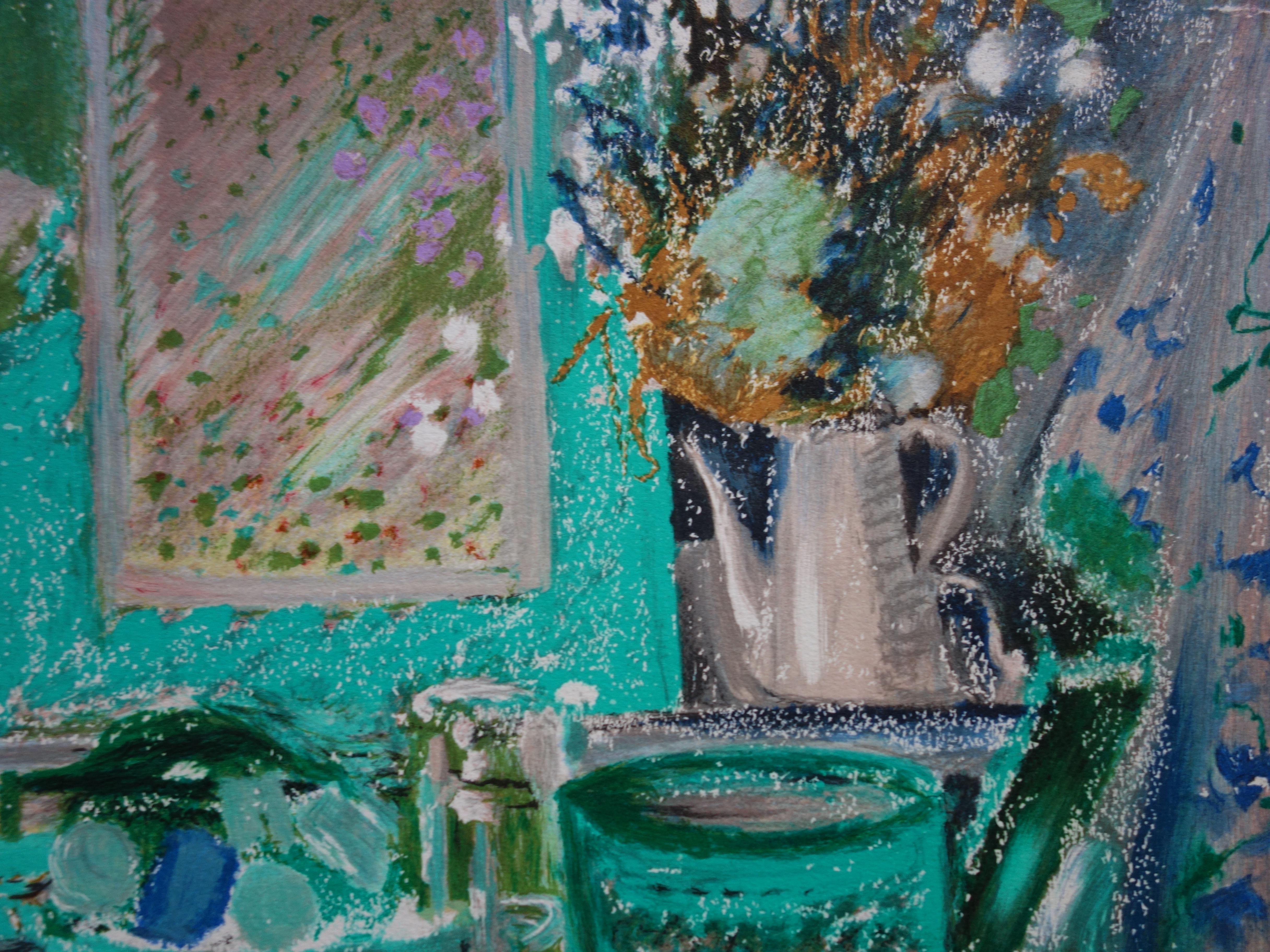 Yvonne CHEFFER DELOUIS
Still Life with Hat

Original lithograph
Signed in pencil
Numbered / 275 copies
On vellum 58 x 76 cm (c. 22.8 x 29.9 in)

Excellent condition