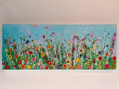 All the Wildflowers Kiss the Sky - abstract gestural expressionist modernoil art