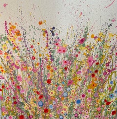 Forever & Always - abstract floral oil painting - contemporary artwork