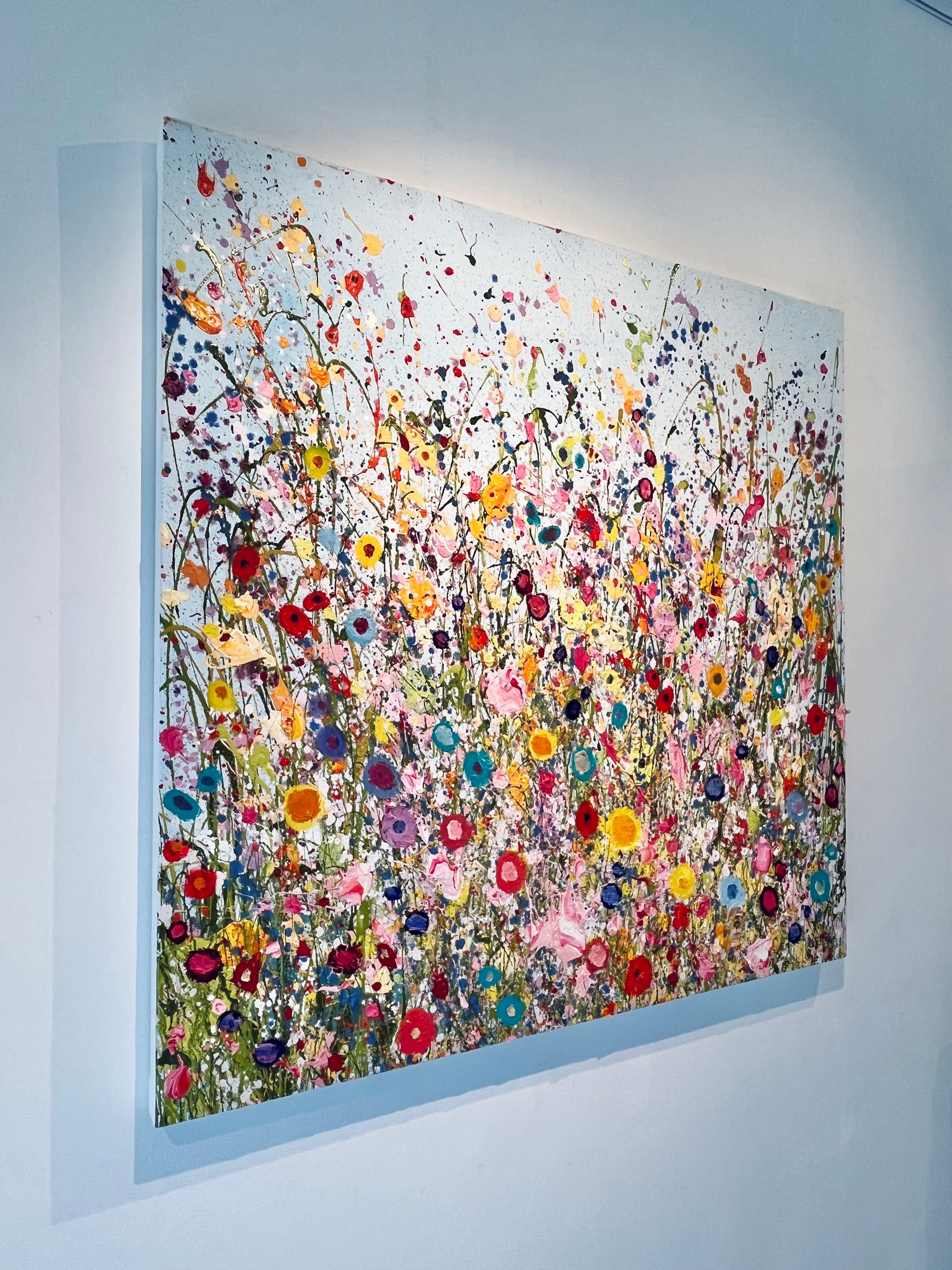 I Am So Blessed to Have Found You- pintura floral moderna original- arte abstracto - Painting Naturalista de Yvonne Coomber