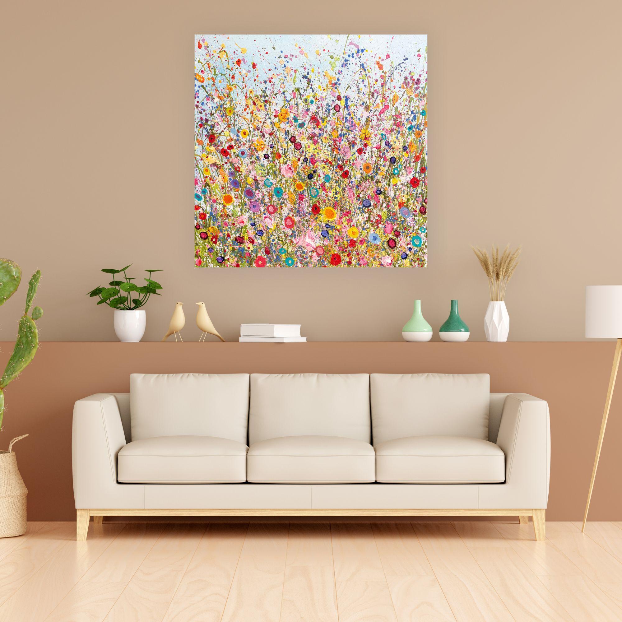  I Am So Blessed to Have Found You-original modern floral painting- abstract art For Sale 1