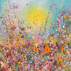 I Give You All The Love -original abstract floral oil painting- contemporary art