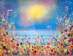 Mermaids Sing  Love Songs-original floral landscape painting-contemporary Art
