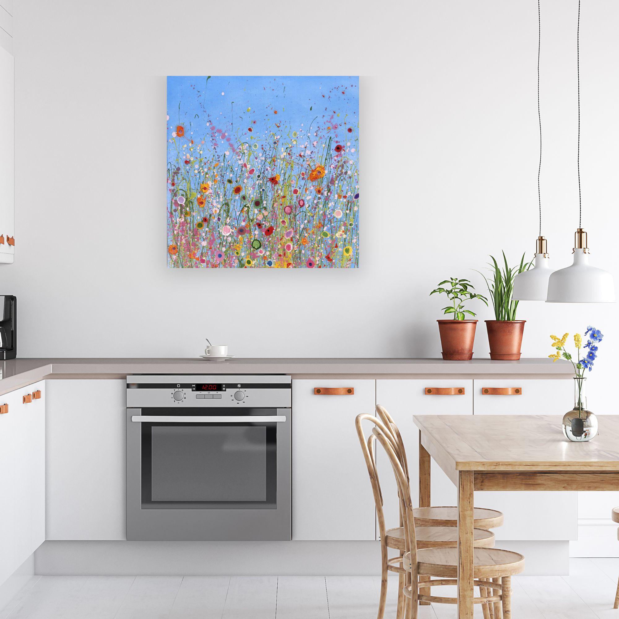 The Garden Of Love-original abstract floral landscape painting- modern artwork 1