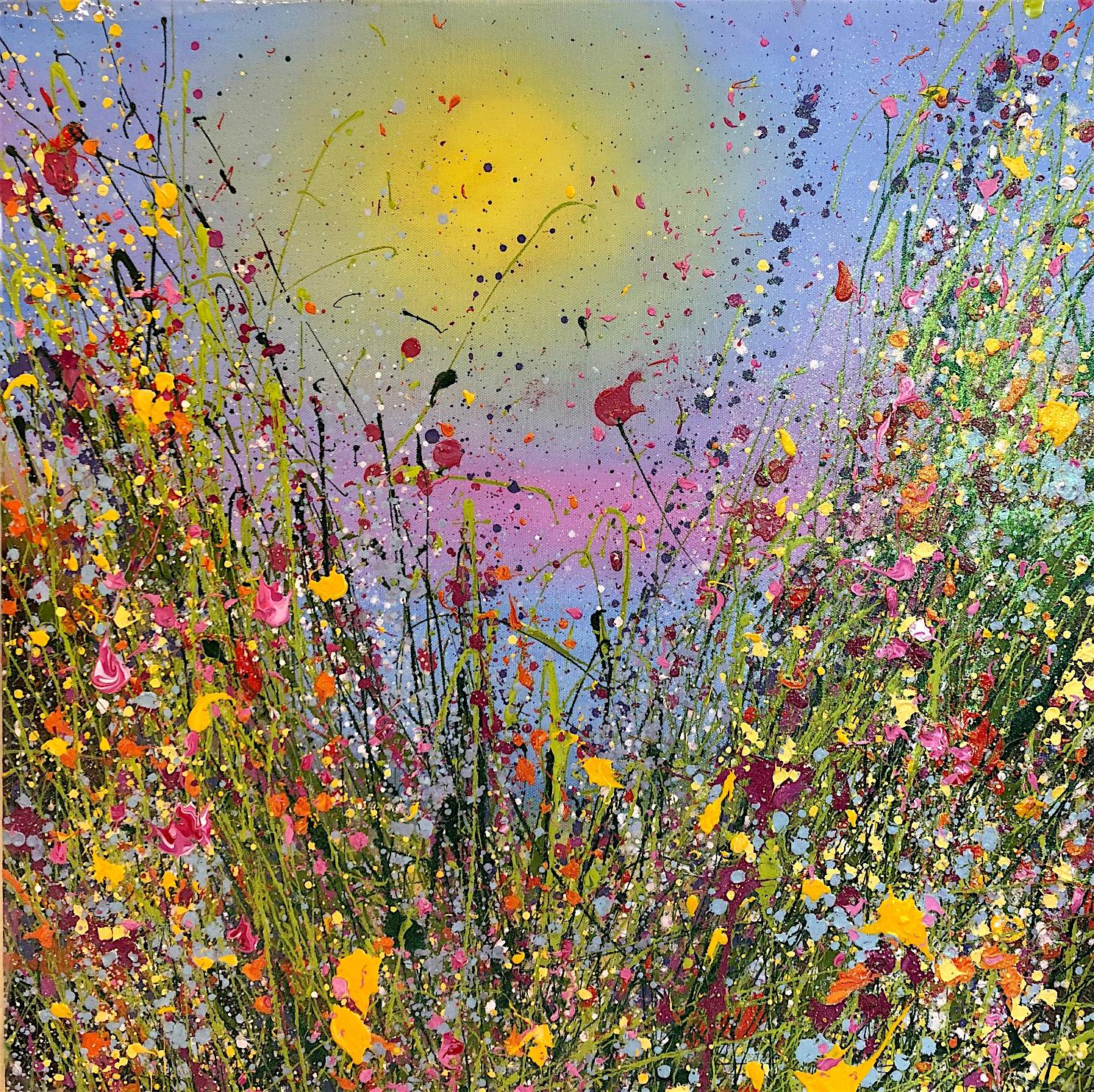 Yvonne Coomber Landscape Painting - The Sea is singing original abstract landscape painting