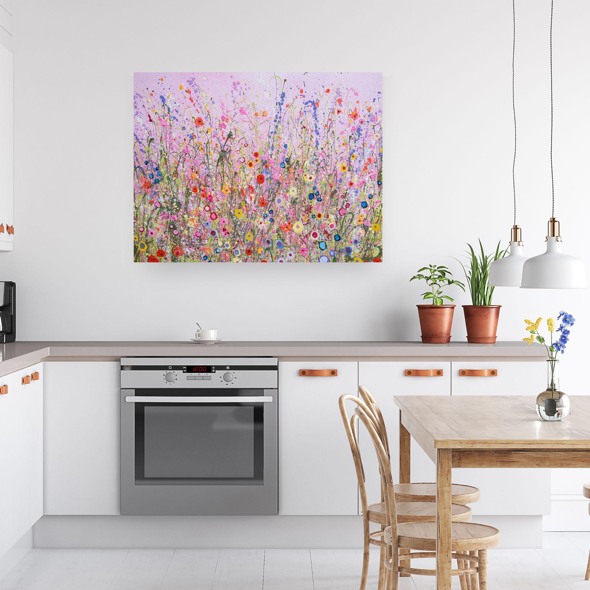 This is Where all the Magic Happens-original floral abstract painting-modern art For Sale 1