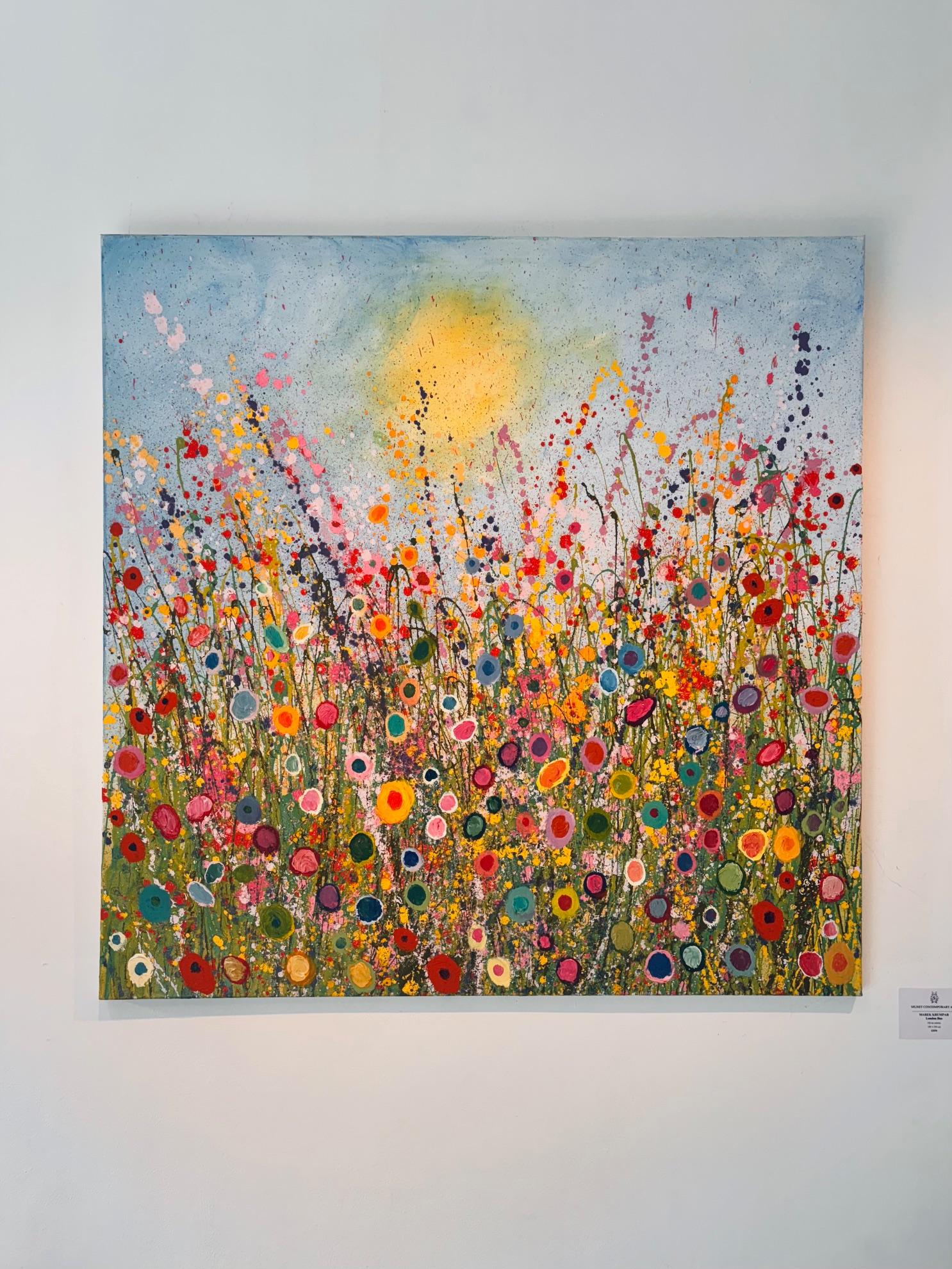 You Are My Hearts Desire - abstraktes Ölgemälde - zeitgenössisches Kunstwerk – Painting von Yvonne Coomber