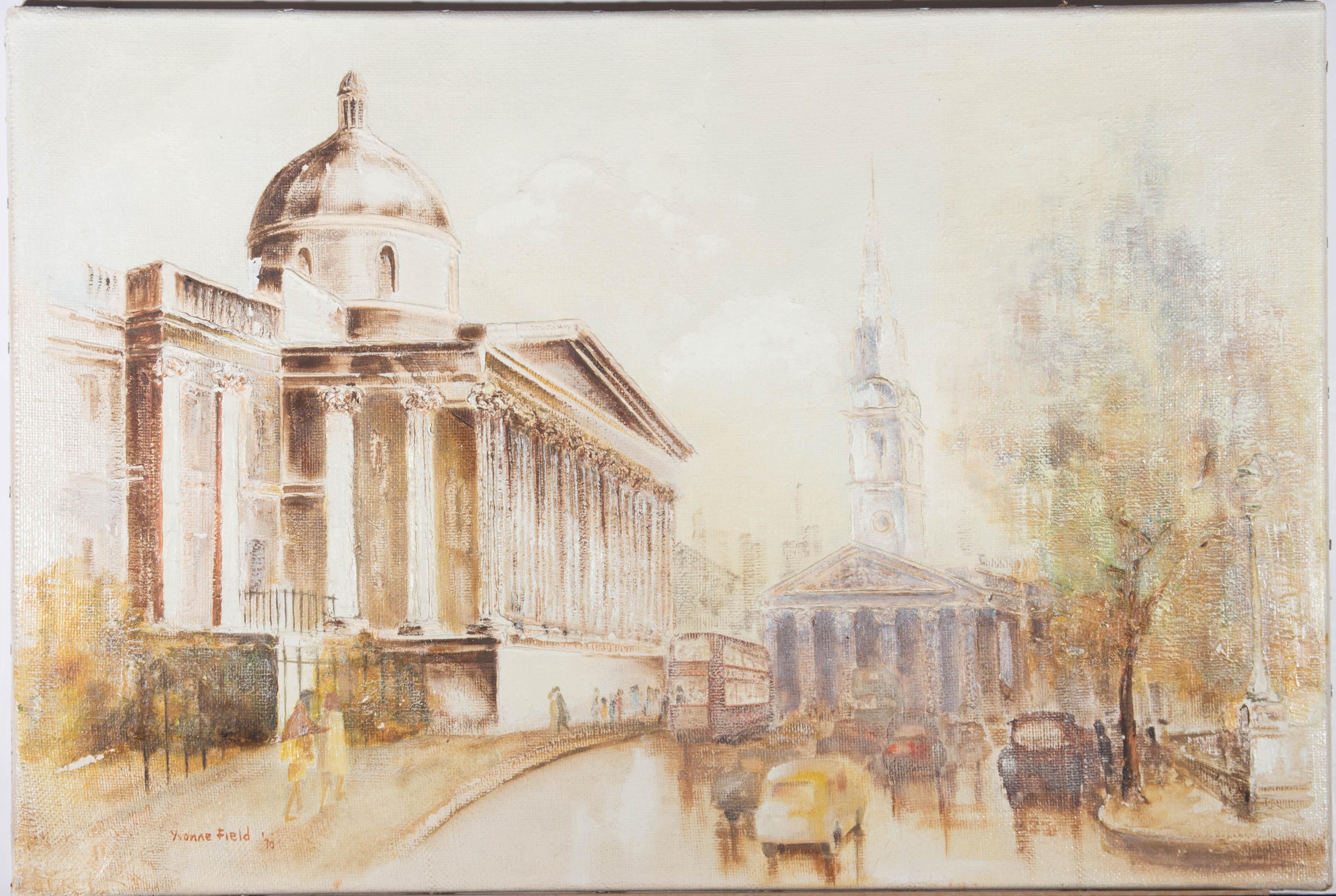 Yvonne Field - 1970 Mixed Media, The London Exchange For Sale 1