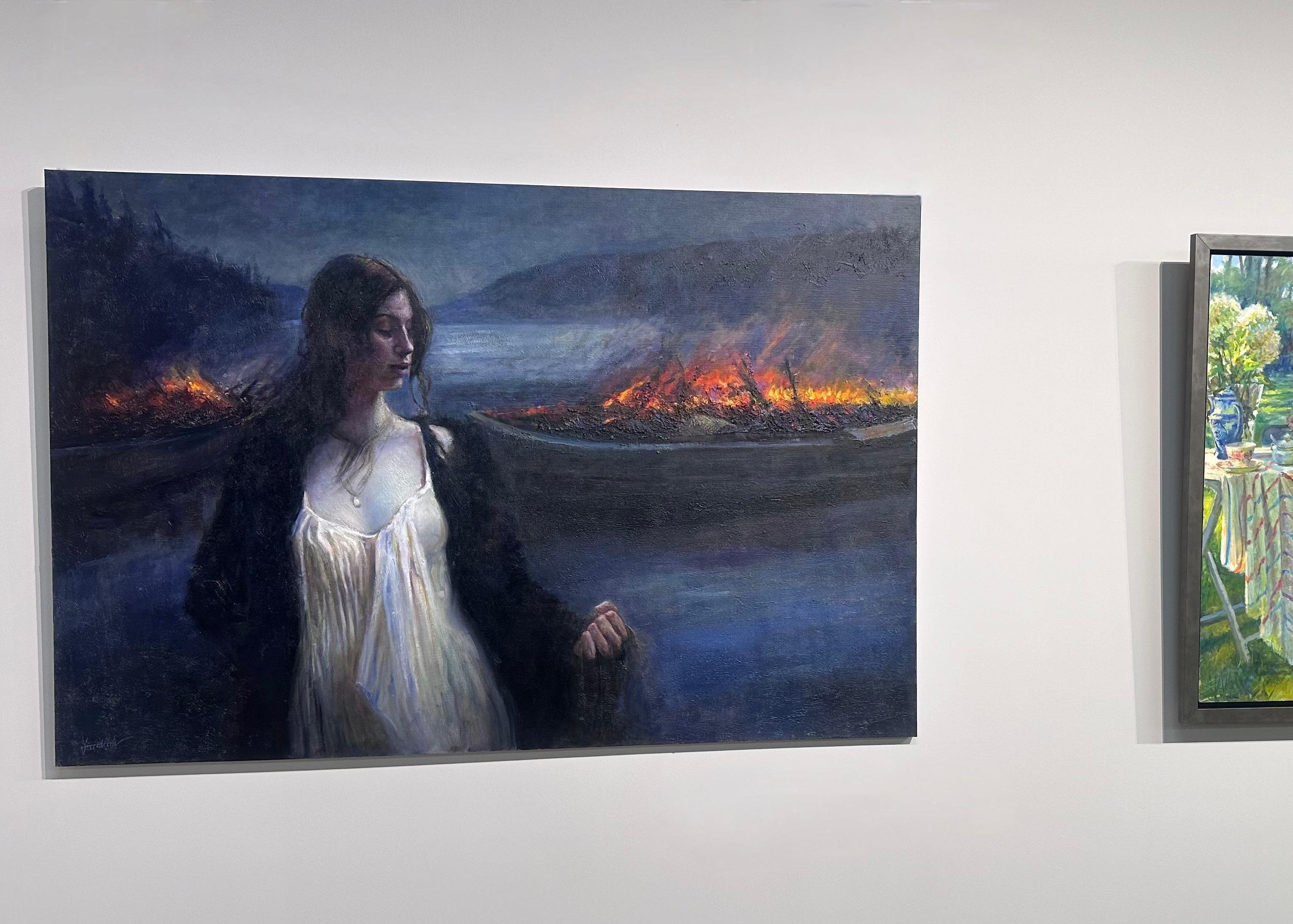 Judith - Peinture hollandaise contemporaine du 21e siècle représentant la force féminine - Painting de Yvonne Heemskerk