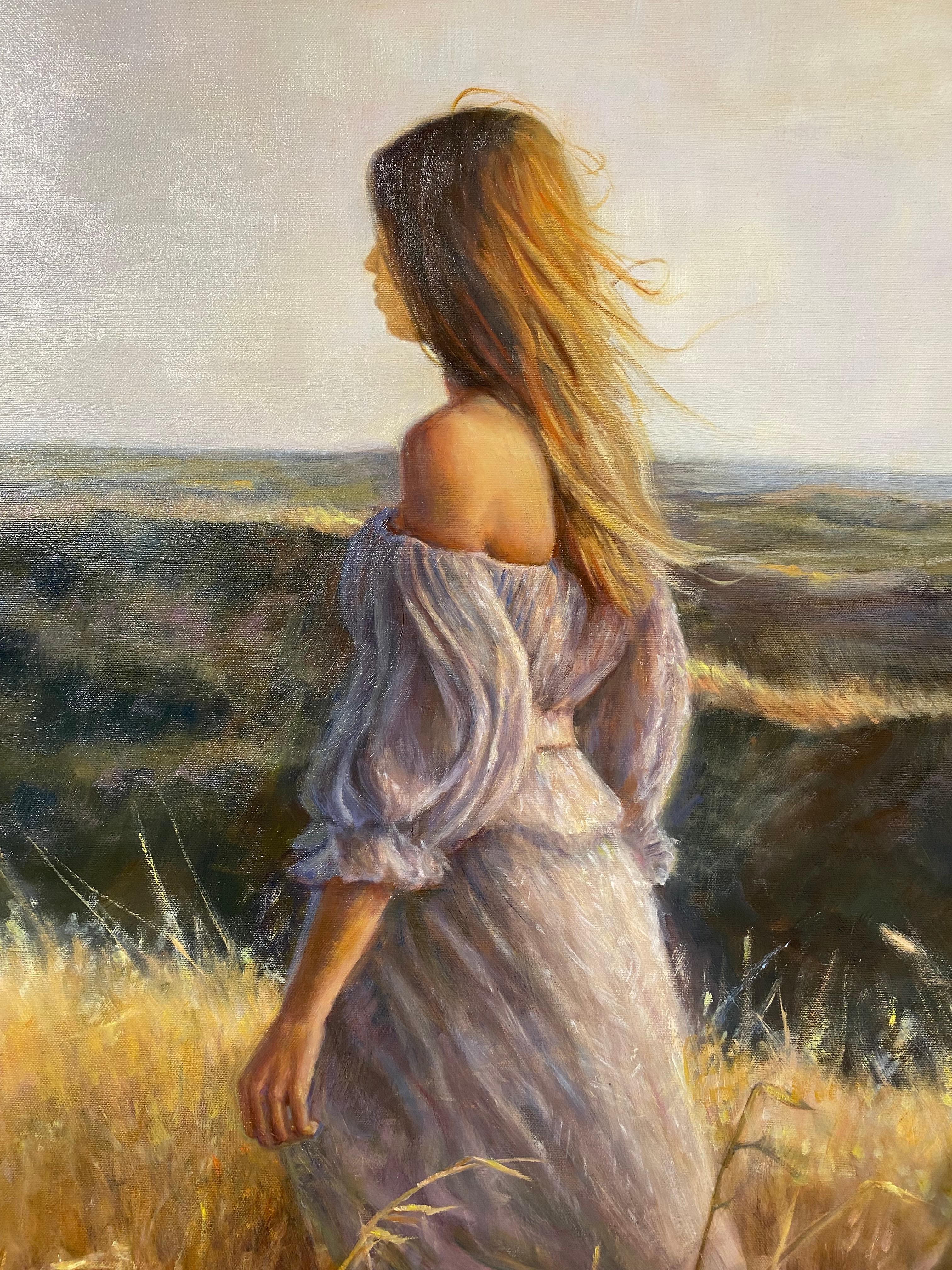La réunion
80 x 150 cm
Huile sur dibond (panneau d'aluminium)
Encadré 90 x 160 cm

Femme artiste néerlandaise, la peintre Yvonne Heemskerk est célèbre en Hollande pour ses portraits forts et narratifs. Femme forte elle-même, elle sait comment