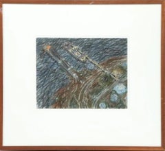 "Searsport Harbor Night I" Yvonne Jacquette, Harbor Scene,  Urban Landscape