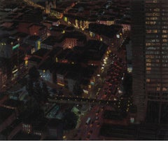 Yvonne Jacquette 'Chinatown I, San Francisco, 1983' Pastel sobre papel firmado
