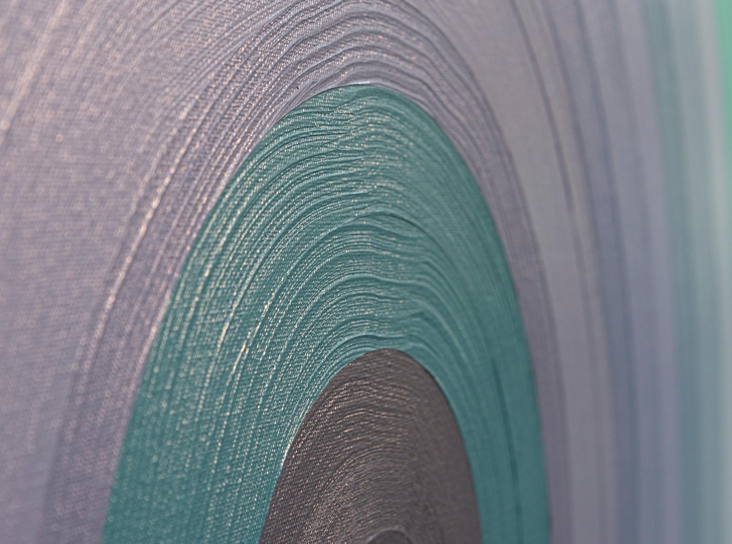 Body Record (Water) - audace, contemporaneo, astratto geometrico, acrilico su tela in vendita 1