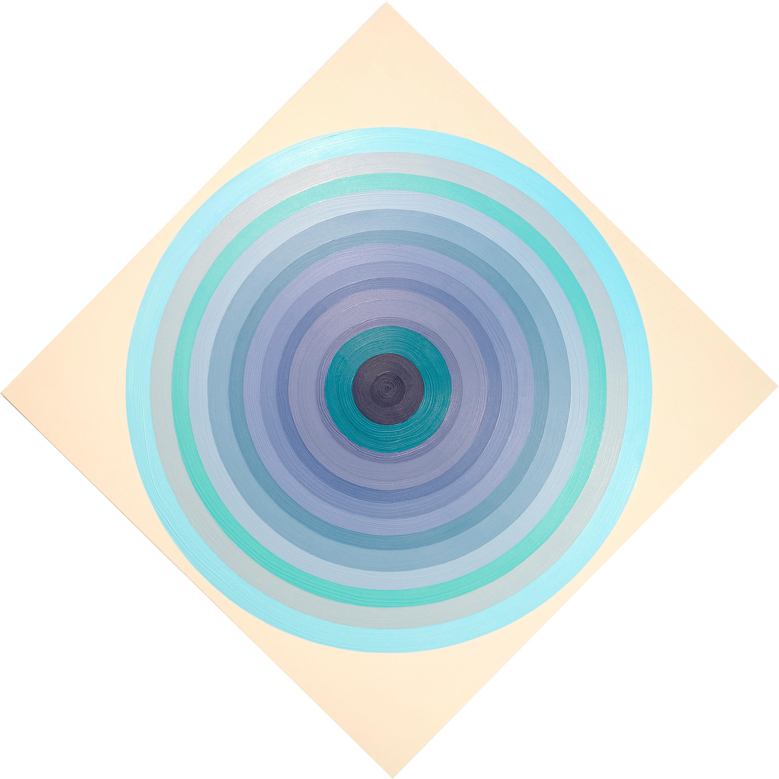 Abstract Painting di Yvonne Lammerich - Body Record (Water) - audace, contemporaneo, astratto geometrico, acrilico su tela