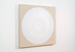 Body Records #2 White - contemporain, abstrait géométrique, acrylique sur toile