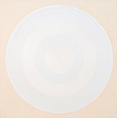 Body Records #2 White - contemporain, abstrait géométrique, acrylique sur toile