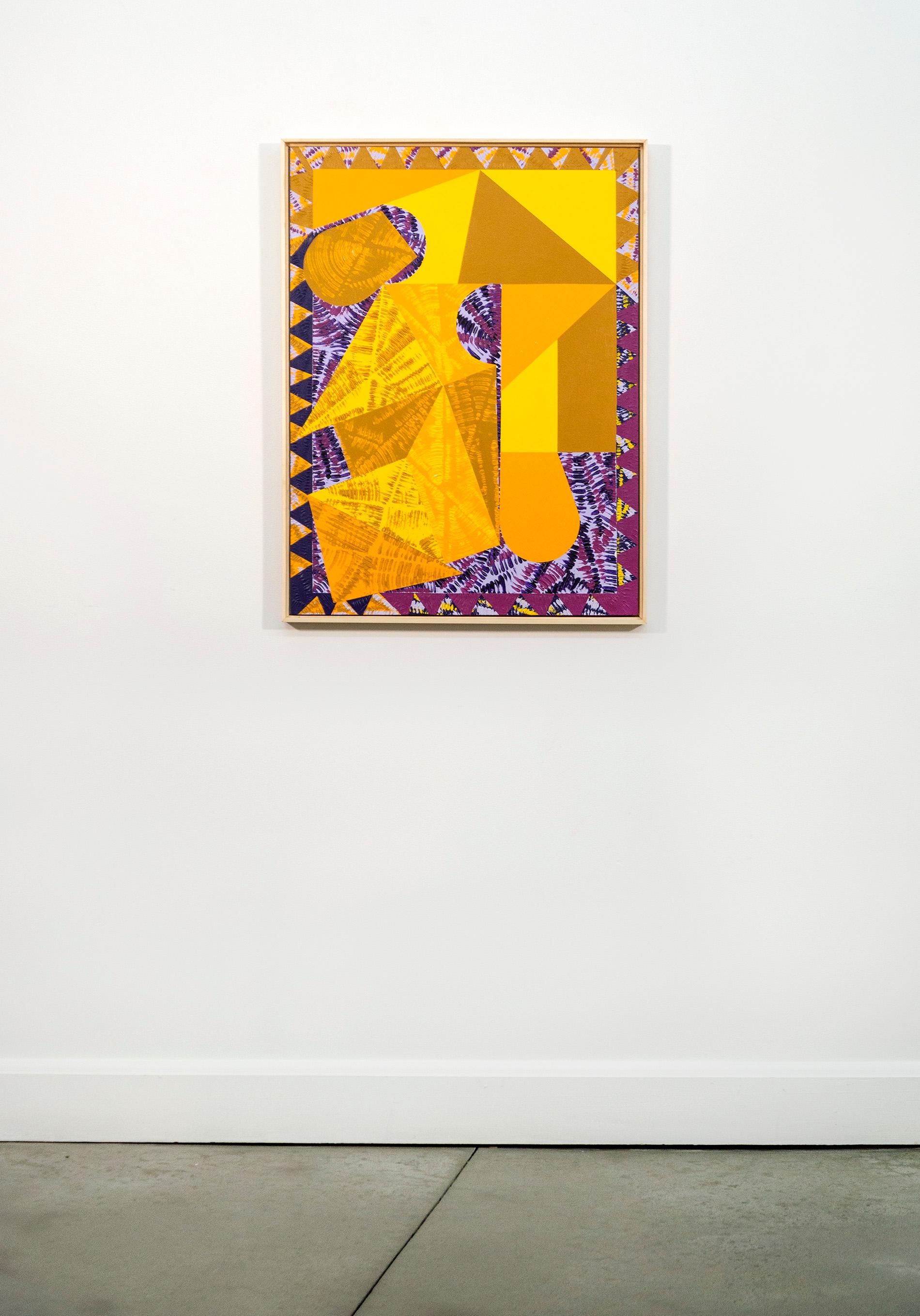 Currents#11 - kühn, bunt, zeitgenössisch, geometrisch abstrakt, Acryl auf Karton (Abstrakt), Painting, von Yvonne Lammerich