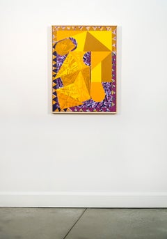 Current#11 - abstrait géométrique audacieux, coloré, contemporain, acrylique sur panneau