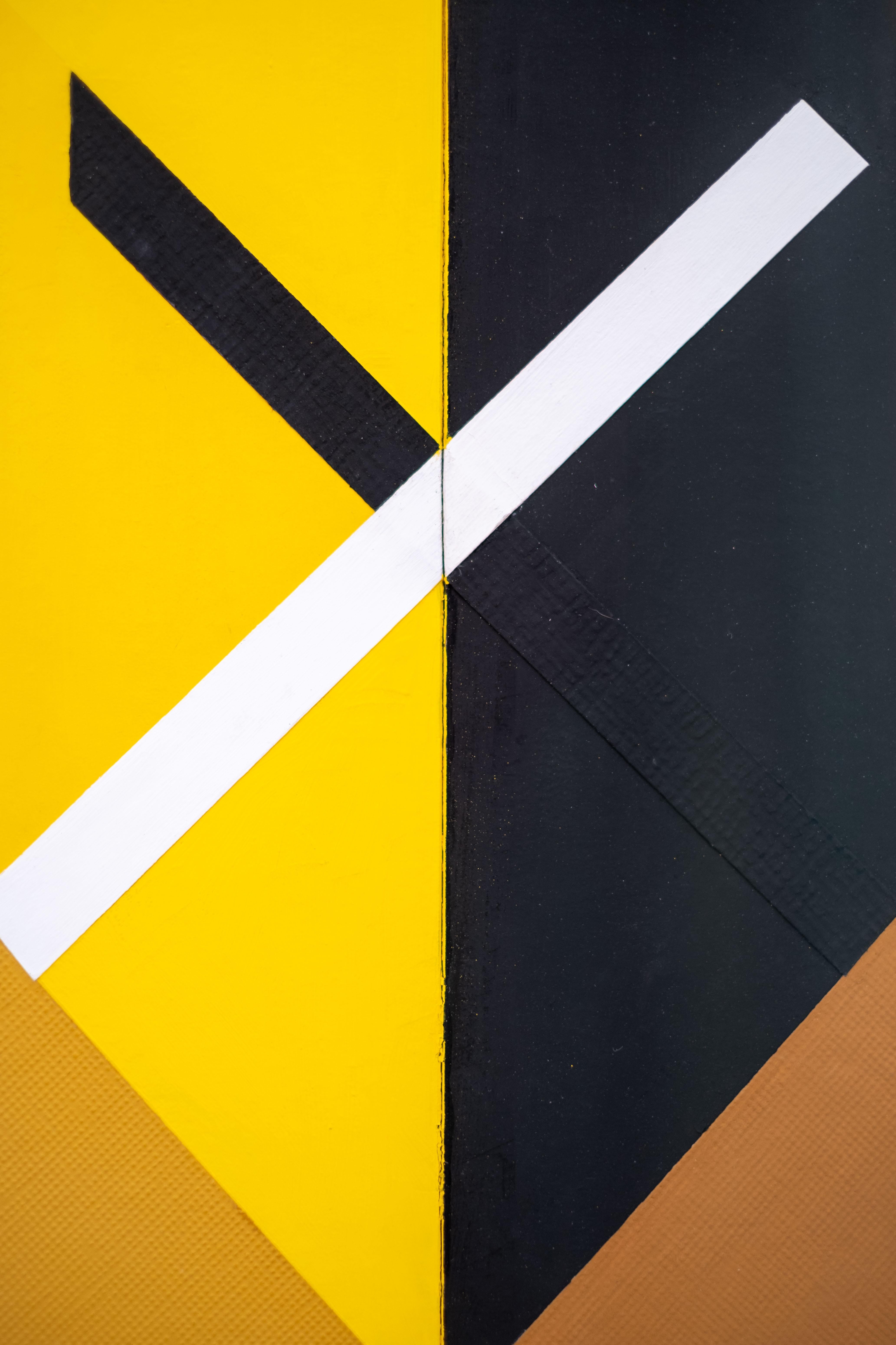 L'imagerie graphique audacieuse de cette grande composition en diptyque a été créée par Yvonne Lammerich. L'artiste canadienne a acquis une réputation internationale pour ses œuvres d'art contemporain. Cette pièce fait partie d'une série exposée à