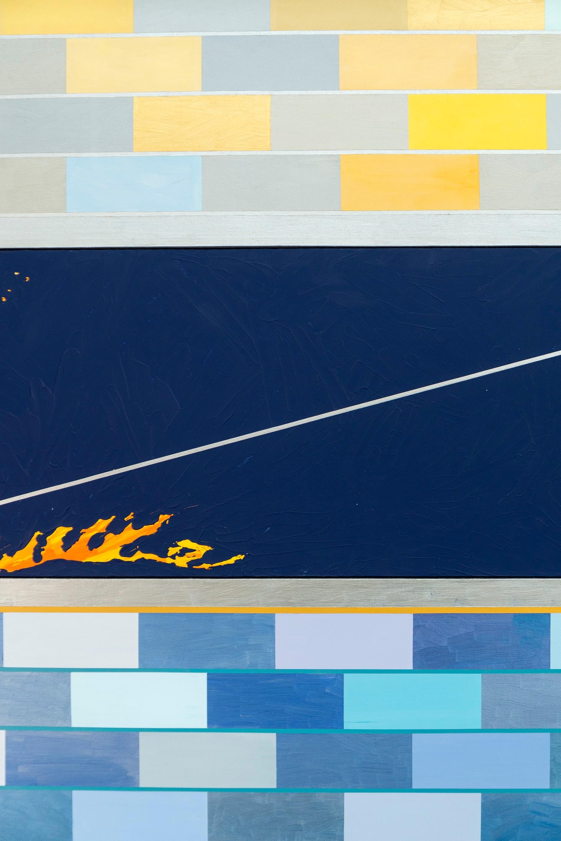 QED Gravity #1 - grand, coloré, contemporain, abstrait, acrylique sur toile en vente 9
