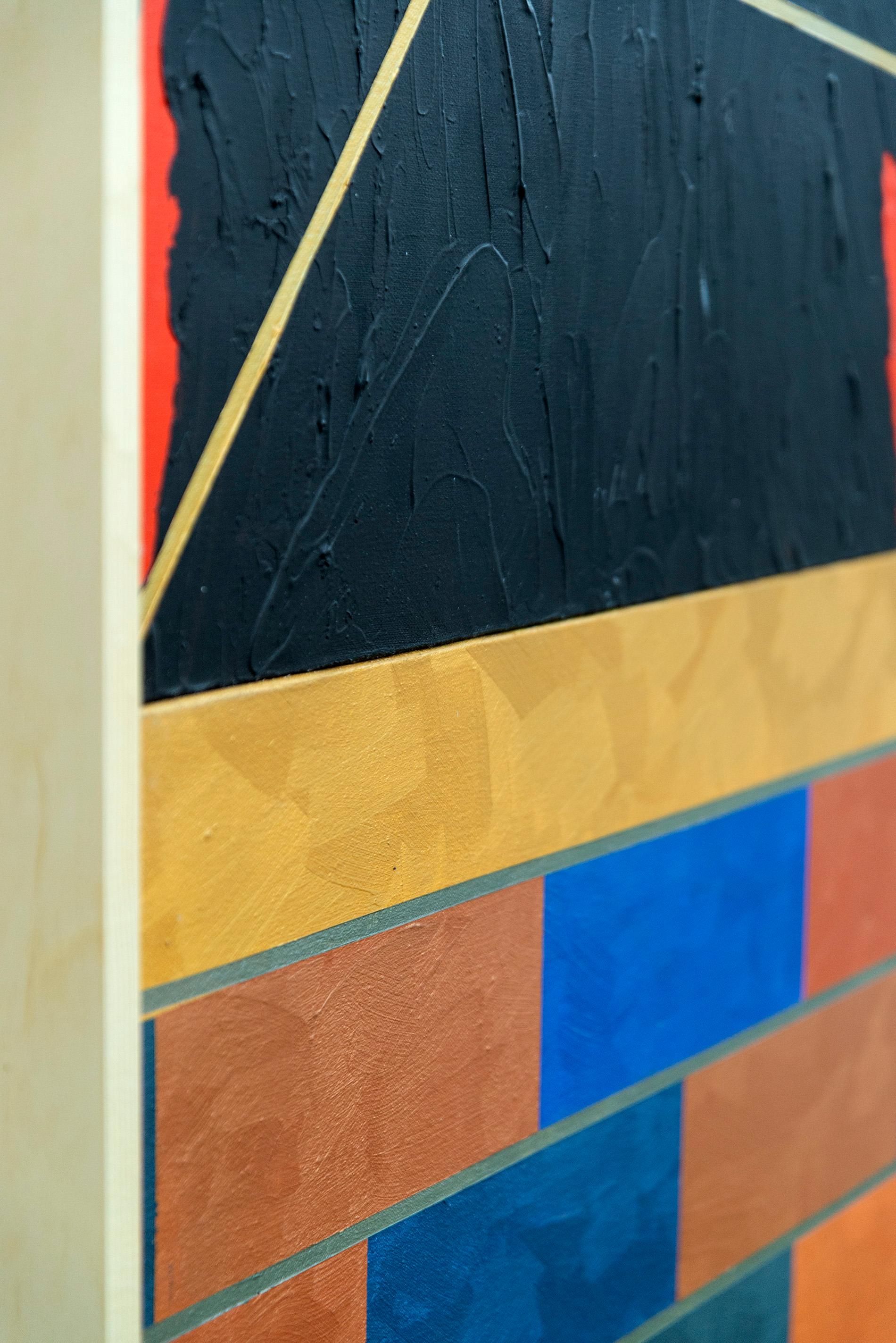 QED Gravity #2 - grand, coloré, contemporain, abstrait, acrylique sur toile en vente 7